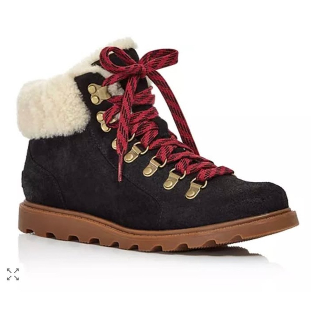 Sorel Women's 7.5 Ainsley Conquest Weatherproof Shearling Cold Weather Boots